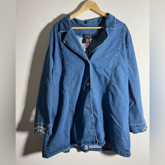 Isabel Hayley embroidered denim jacket - Picture 2 of 6